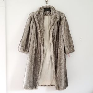 VINTAGE Tissavel of France Faux Fur Coat